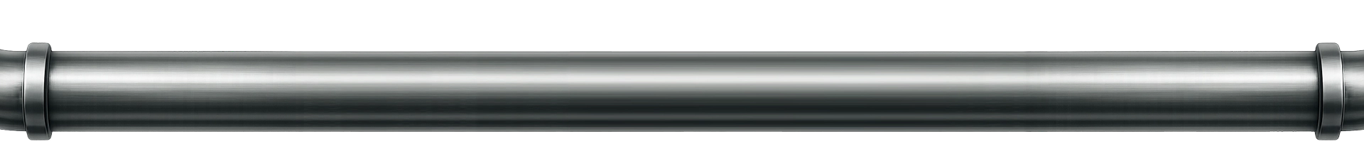 AC Repair 29 Horizontal steel pipe section on transparent background.